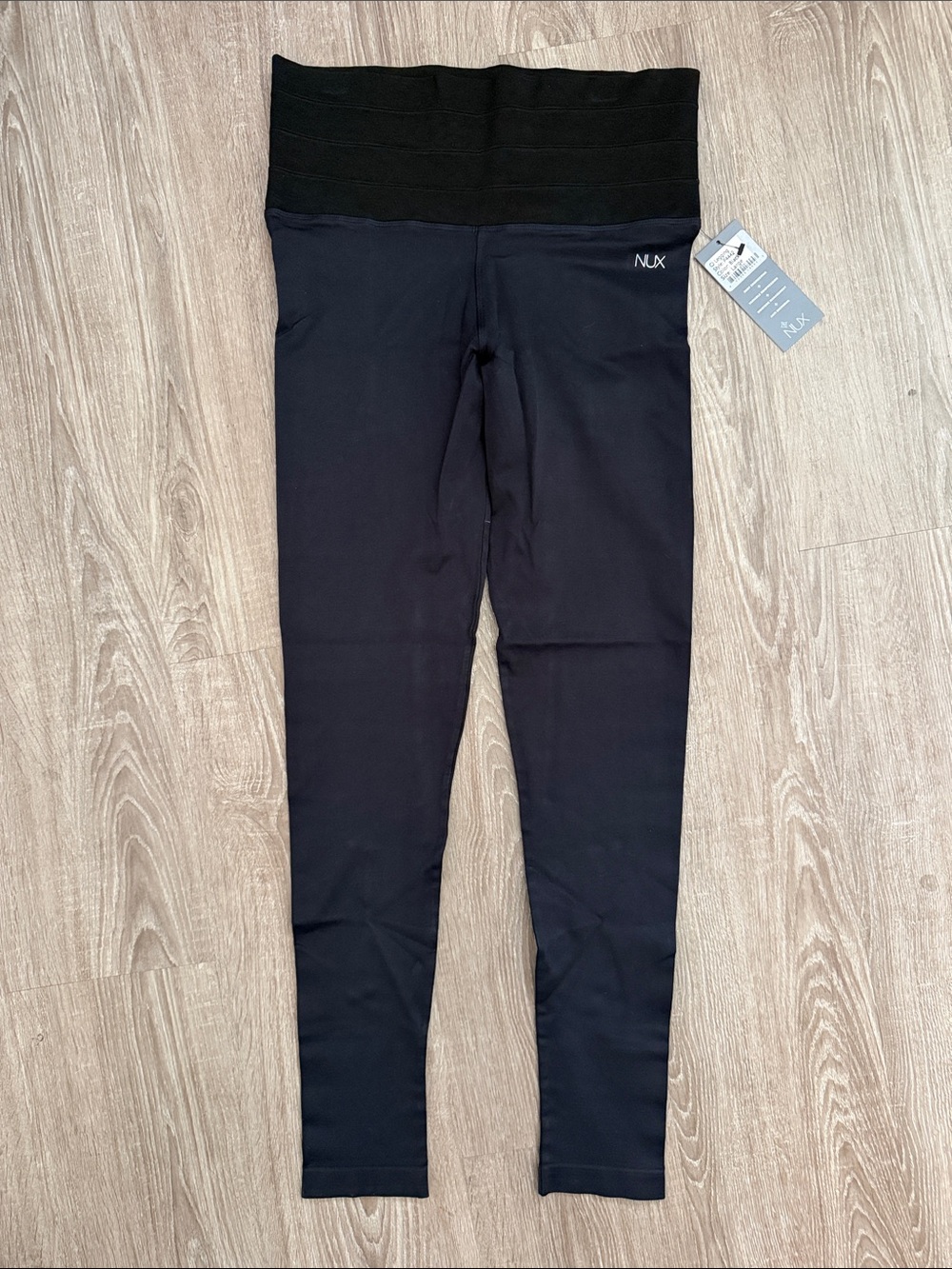 NUX Black High-Waist moderate compression Leggings
